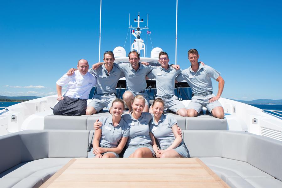 SYM Superyacht Management Sunseeker 131 Yacht Jacozami Crew